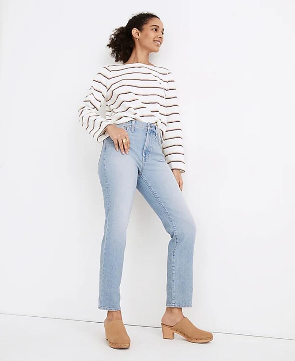 Madewell The Perfect Vintage Jean Women's Size 24 Light Blue Fiore Wash Stretch